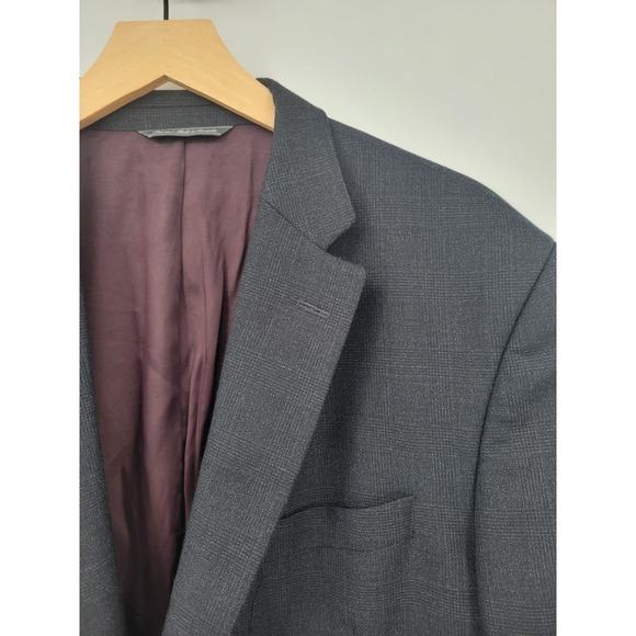 Jack Victor Rothmans Super 110's Napoli CT Charcoal Check Blazer 46R - Picture 3 of 16